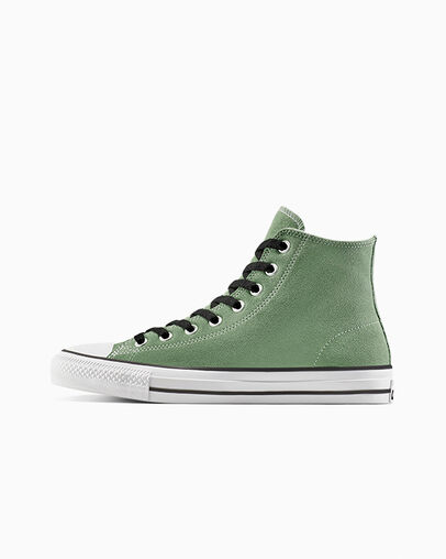CONS Chuck Taylor All Star Pro Suede Foothill Green/Black/White, Inner Side View