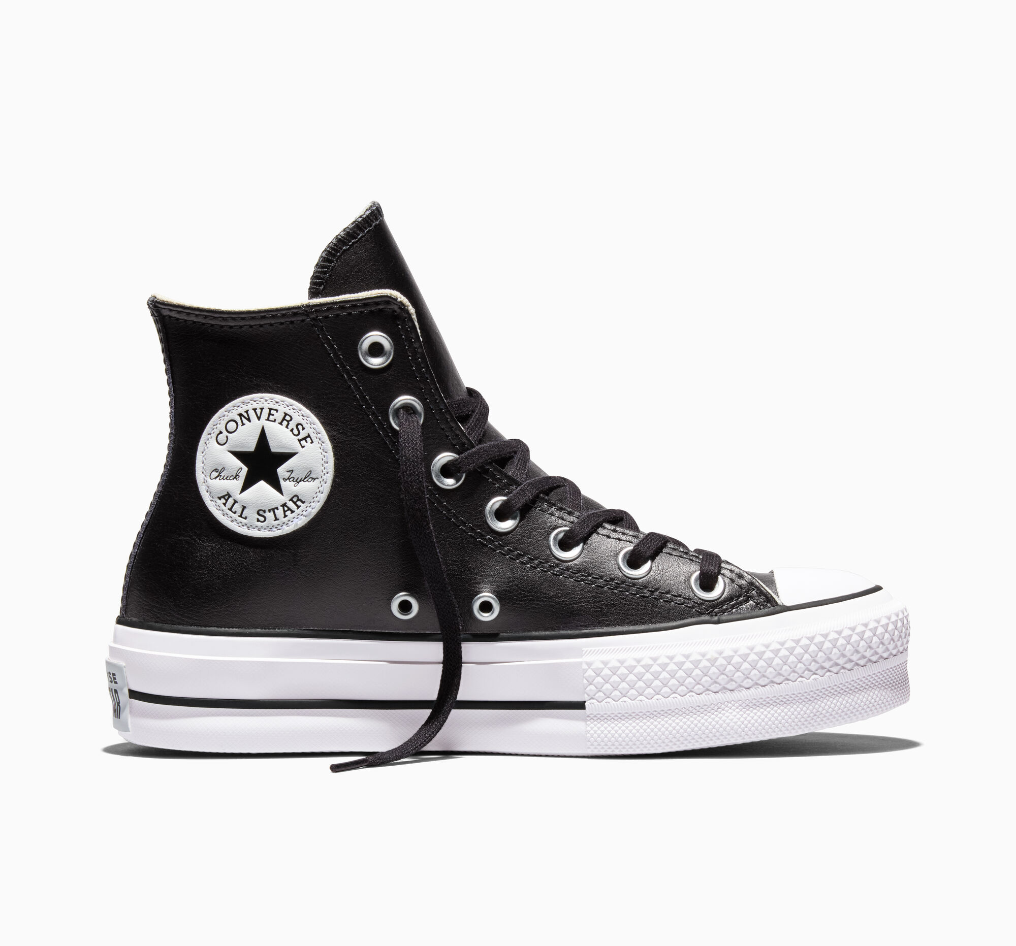 Chuck Taylor All Star Leather Platform Women's High Top Shoe