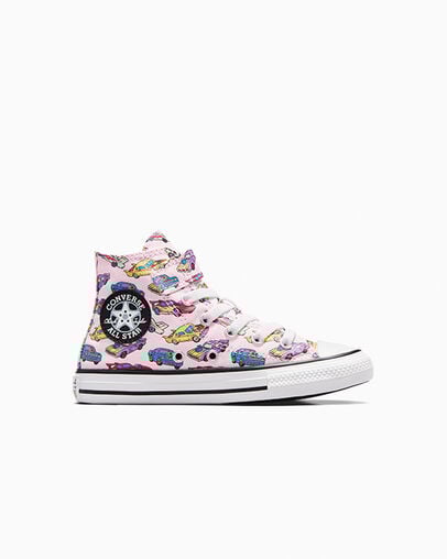 Chuck Taylor All Star Easy-On Cars Pink Foam/Sour Candy Pink, Outer Side View