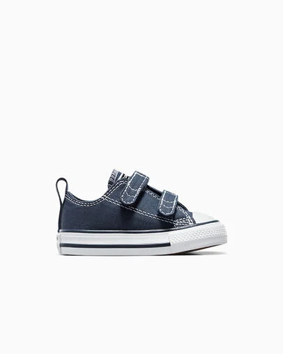Chuck Taylor All Star Easy-On Canvas Athletic Navy/White, Outer Side View