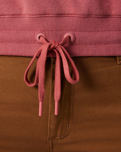 Star Chevron Cropped Crew Light Redwood