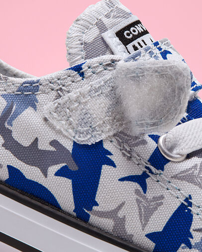 Shark Bite Easy On Chuck Taylor All Star Photon Dust/Rush Blue/White