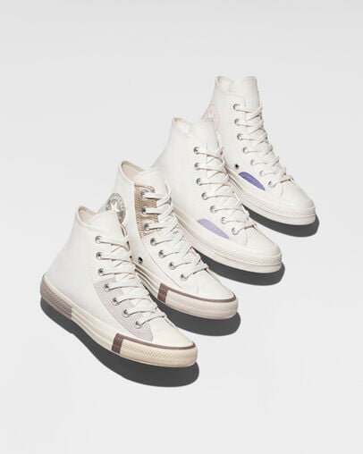 Chuck 70 Color Pop Layers Vintage White/Slate Lilac, Reflective View