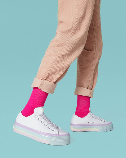 Intergalactic Fade Chuck Taylor All Star Platform White/Lilac Mist/Polar Blue