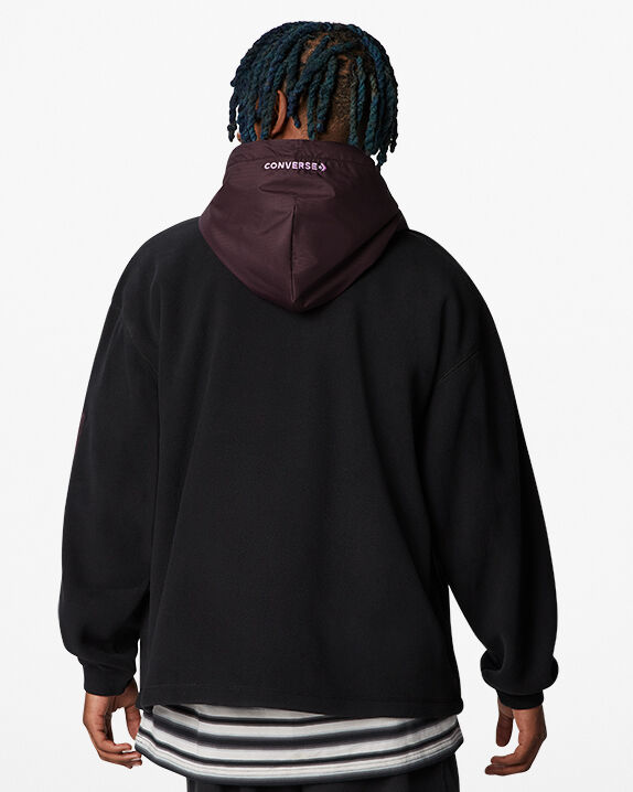 burgundy converse hoodie