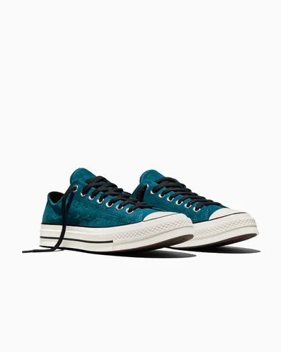 Chuck 70 Stars Murky Waters Blue/Egret/Black, Top and Side View