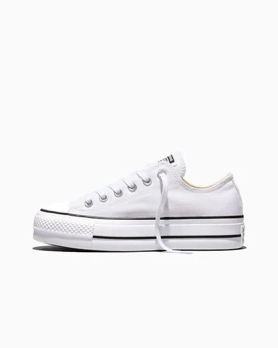 Chuck Taylor All Star Lift Platform Canvas White/Black/White, Inner Side View
