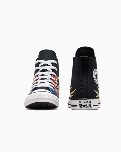 Chuck Taylor All Star Cars Black/Black/White, Heel View