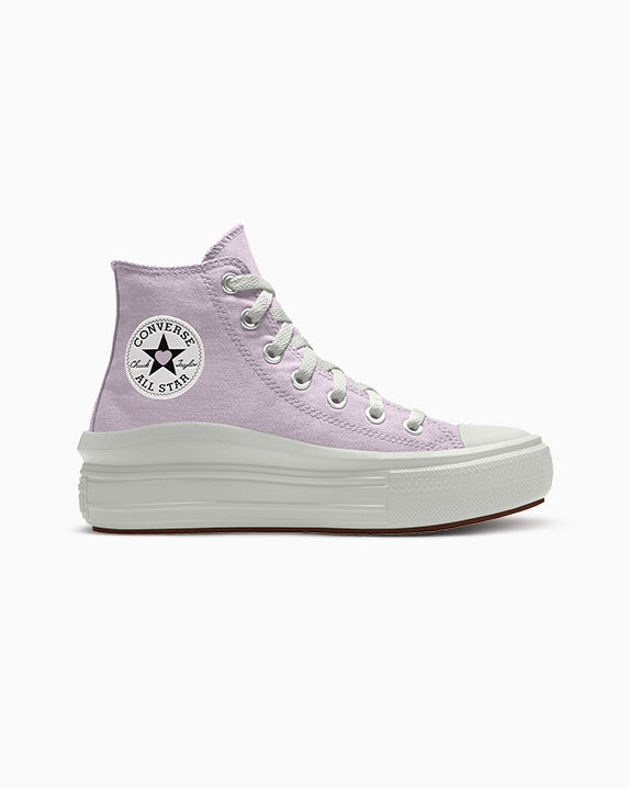 purple white converse