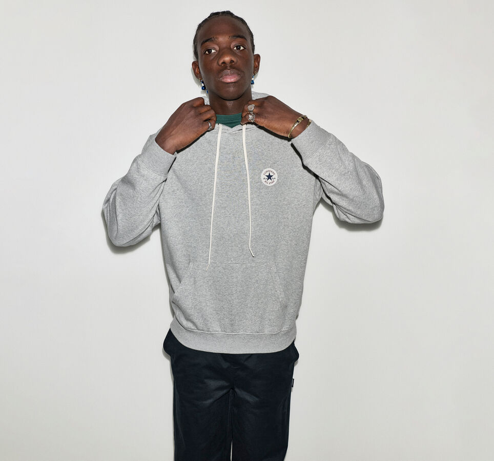 Chuck Taylor Patch Pullover Hoodie Vintage Grey Heather