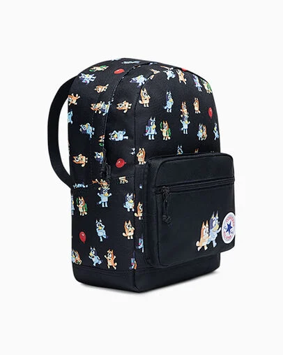 Converse x Bluey Go Lo Backpack Black, 3/4 View