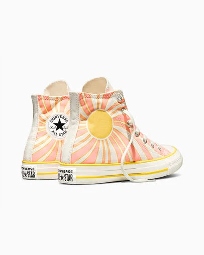 Chuck Taylor All Star Sunshine Egret/All Heat/Sunny Outlook, Heel View