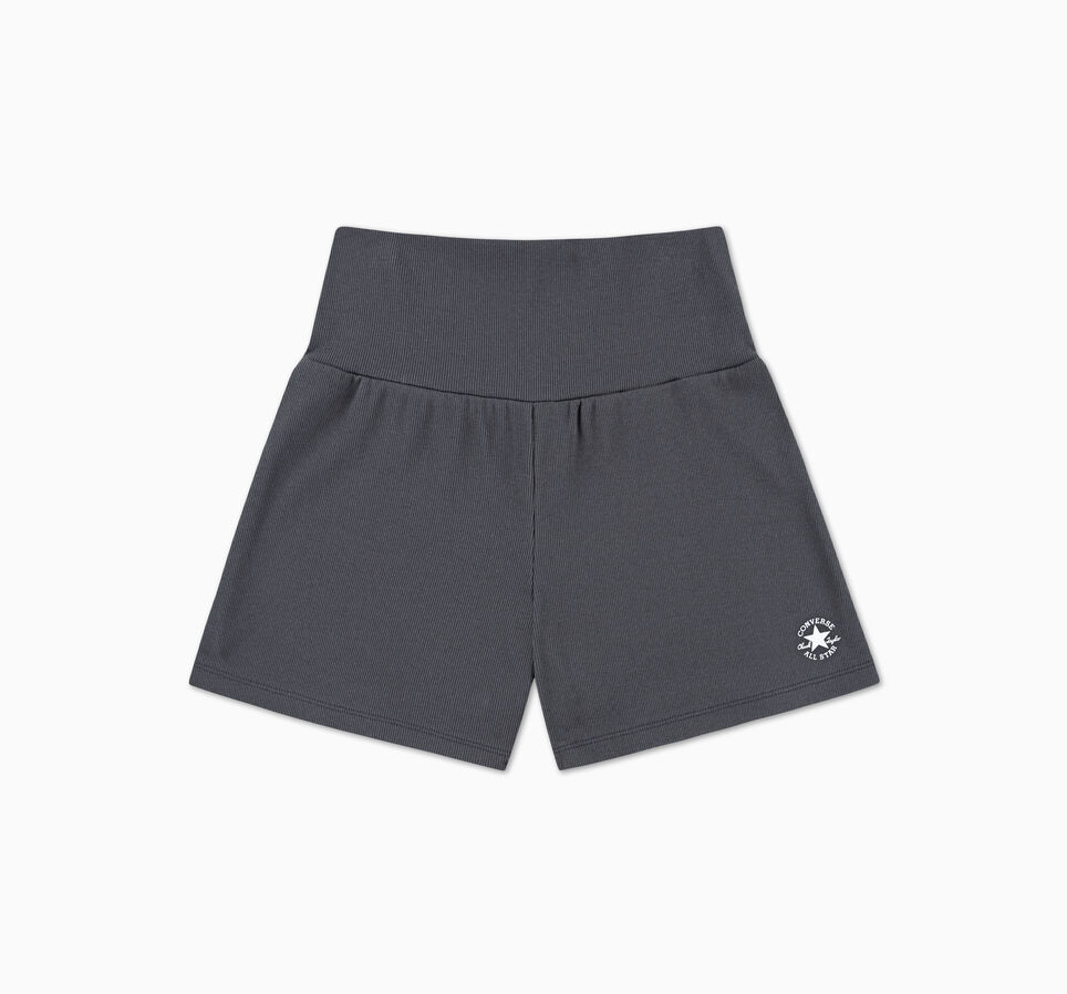 Converse Fold Down Ribbed Short Dark Matter Grey