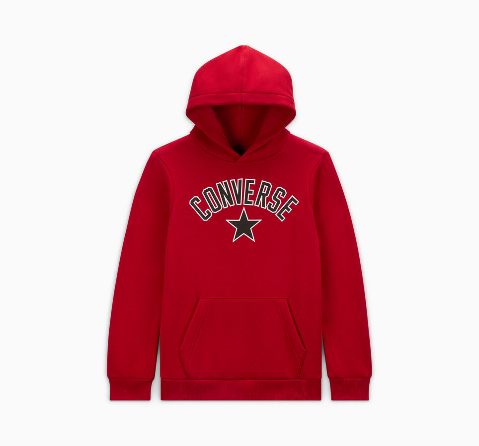 Arched Logo Hoodie Days Ahead Red