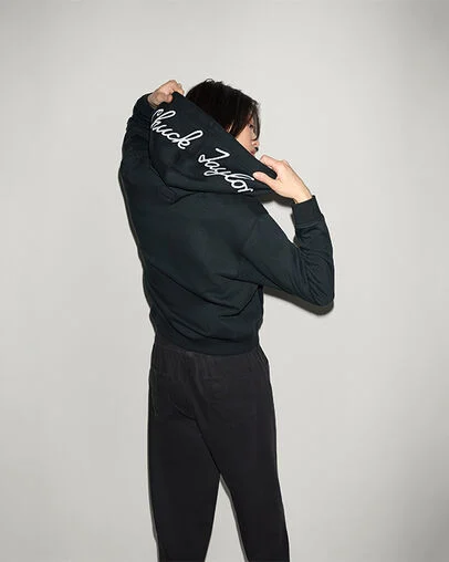 Signature Zip-Up Hoodie Converse Black
