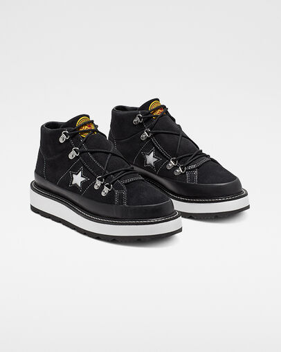 Fleece Lined Boot One Star Black/White/Black