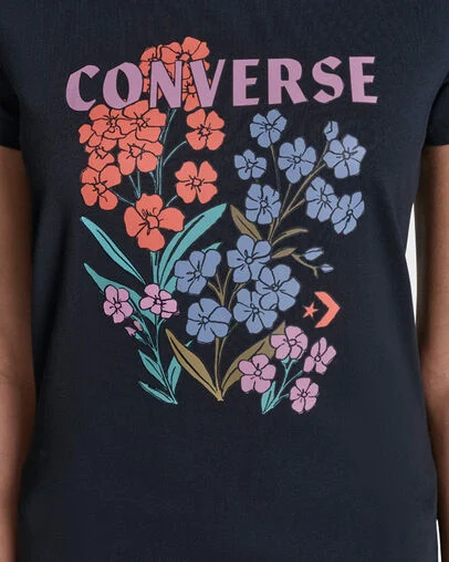 Floral T-Shirt Black