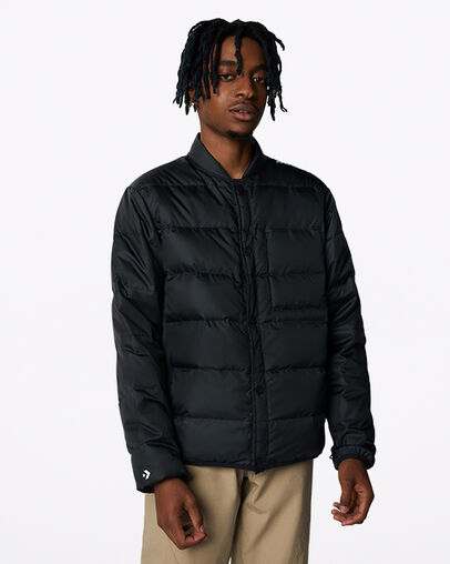 Convertible Polyester Down Jacket Converse Black