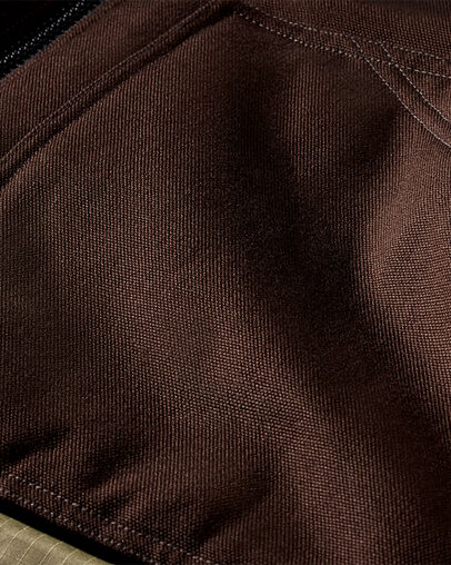 Converse x Patta Four-Leaf Clover Utility Reversible Padded Vest Java/Burnt Olive, Detail View