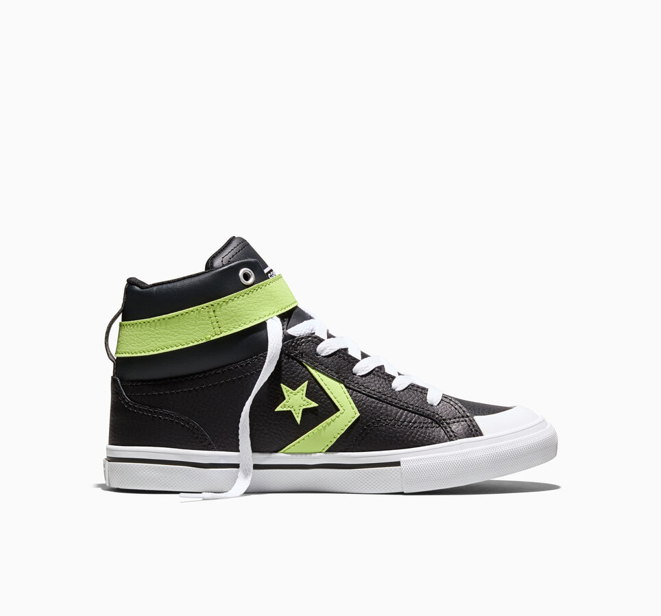 Pro Blaze Strap Leather Black/Neon Mantis Green/White
