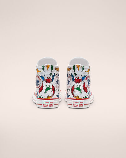 Chuck Taylor All Star Dinoverse High Top White/Enamel Red/Totally Blue