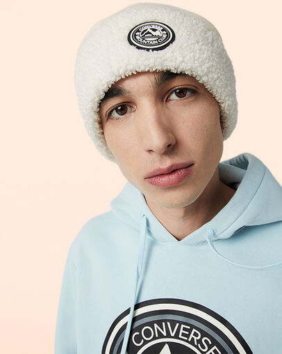 Mountain Club Patch Pullover Hoodie Polar Blue