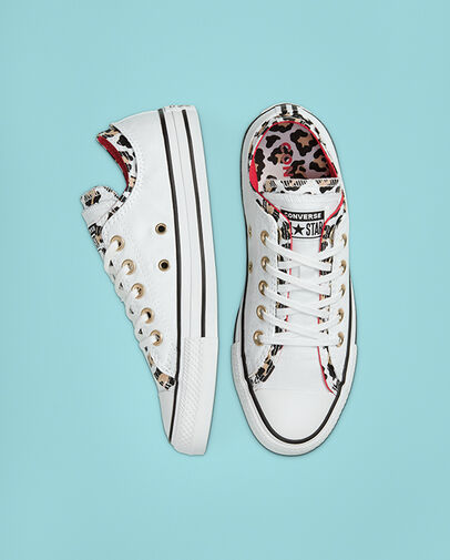Double Upper Chuck Taylor All Star White/Multi/Enamel Red