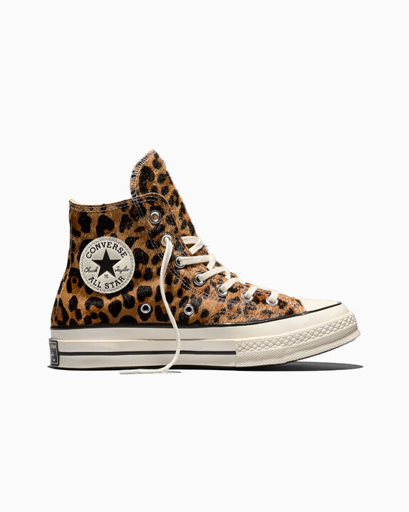 Chuck 70 Leopard Pony Hair Unisex High Top Shoe. Converse.com