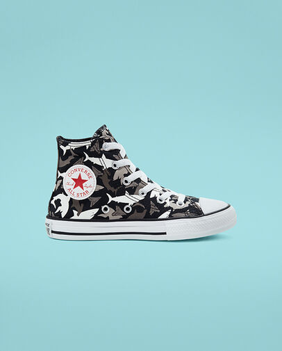Shark Bite Chuck Taylor All Star Black/University Red/White