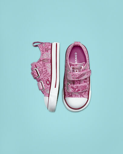 Underwater Party Easy-On Chuck Taylor All Star Peony Pink/Rose Maroon/White