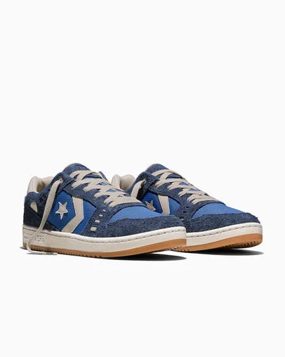 CONS AS-1 Pro Suede Navy/Armor Blue/Classic Ecru, Top and Side View