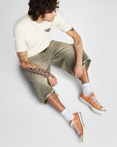 Chuck 70 Canvas Clay Court/Egret/Black, On Foot Shot 2