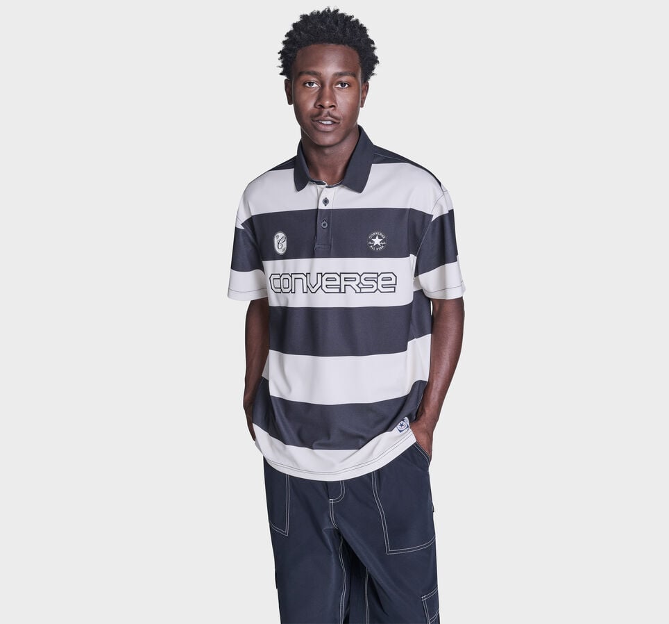 Retro Chuck Short Sleeve Polo Converse Egret Multi