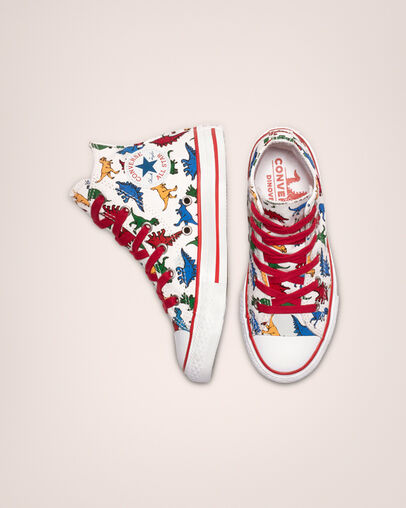 Chuck Taylor All Star Dinoverse High Top White/Enamel Red/Totally Blue