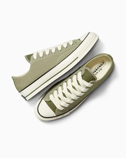 Chuck 70 Tonal Color Block Canvas Light Field Surplus/Egret, Angled View