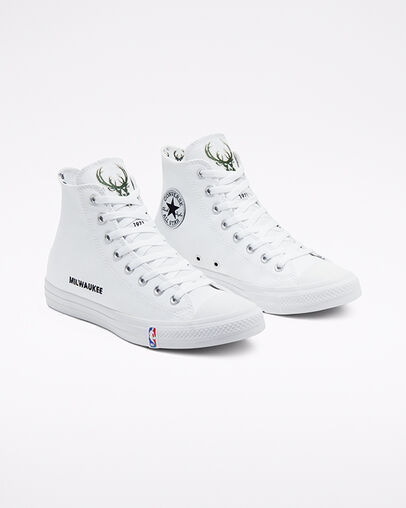 Milwaukee Bucks Converse x NBA Chuck Taylor All Star White/White/White
