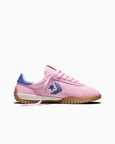 Run Star Trainer Stitched Suede New Found Bloom Pink/ Pink/Indigo Storm
