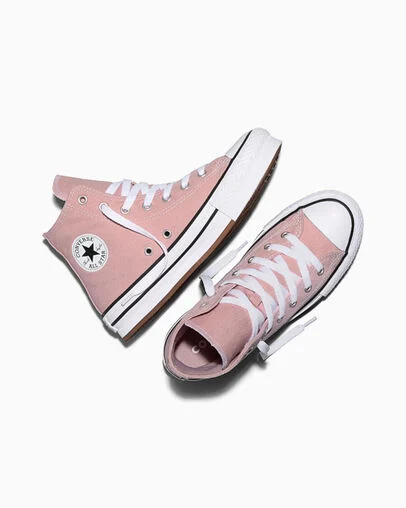 Chuck Taylor All Star EVA Lift Platform Canvas Petal Pit/White/Black, Angled View