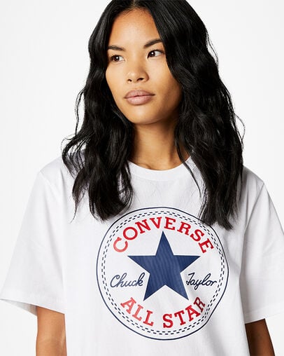Converse Go-To All Star Patch Standard-Fit T-Shirt White