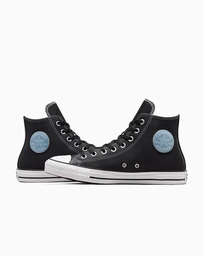 Chuck Taylor All Star Twill Black/Cloudy Daze/White, Detail Angle View