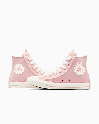 Chuck Taylor All Star Rabbit Static Pink/Illist Pink/Egret, Detail Angle View