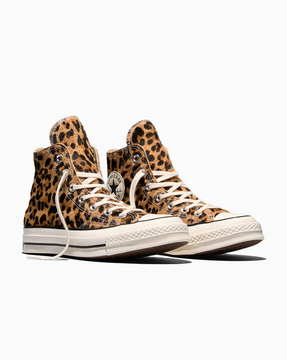 Chuck 70 Leopard Pony Hair Unisex High Top Shoe. Converse.com