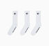 3-Pack Embroidered Crew Socks White