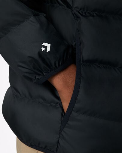 Convertible Polyester Down Jacket Converse Black