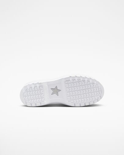 Chuck Taylor All Star Lugged Lift Platform Glitter Silver/White/Black, Outsole View