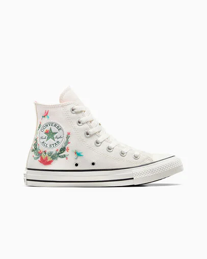 Chuck Taylor All Star Succulent Embroidery Vintage White/White, Outer Side View