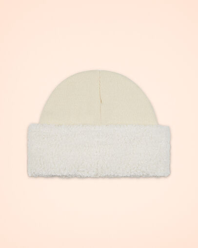 Sherpa Cuff Beanie Egret Sherpa