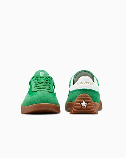 Run Star Trainer Green/White/Honey, Heel View