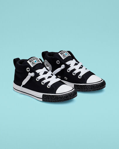 Canvas Speckle Chuck Taylor All Star Street Black/White/Turbo Green