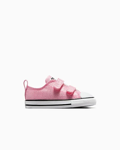 Chuck Taylor All Star Easy-On Prism Glitter Oops Pink/Black/White, Outer Side View
